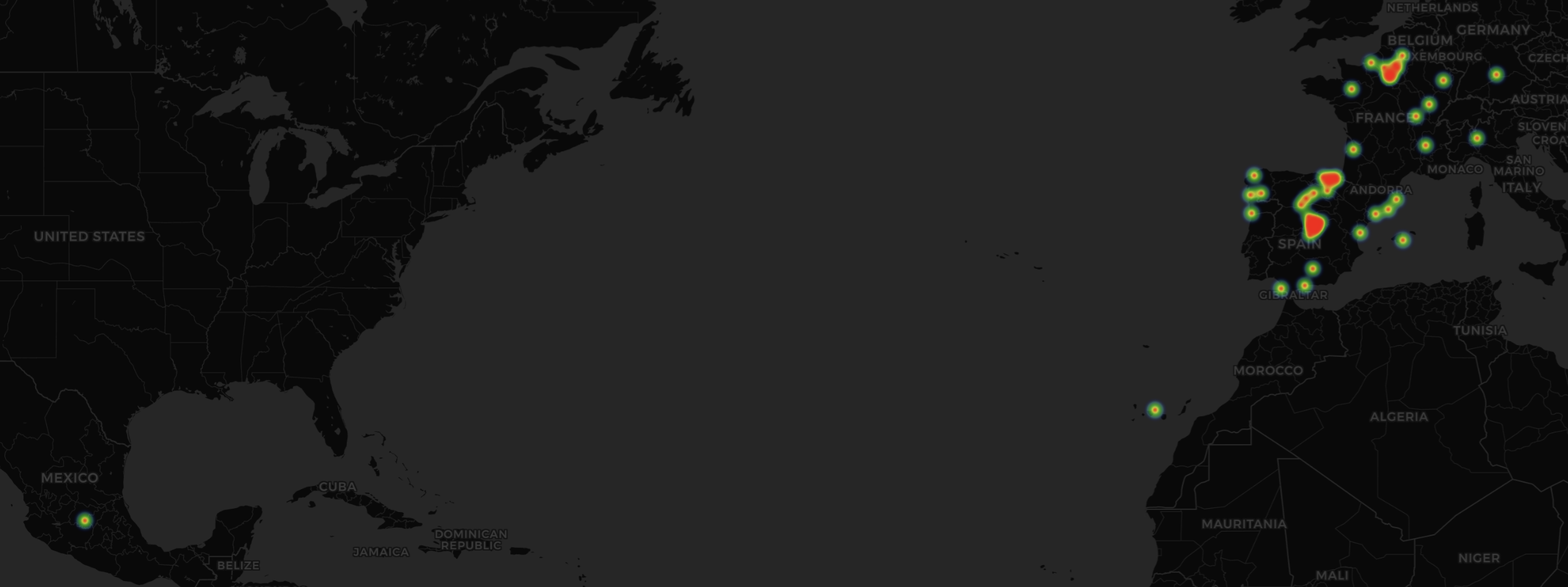 Global client distribution map showing PulseBoard telemetry reach across regions